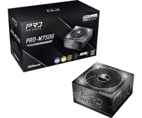 ASRock PRO-M750G černá / Zdroj ATX / 750 W / 80 PLUS Gold / ATX 3.1 / 135 mm (90-UXR075-GFEAA2)
