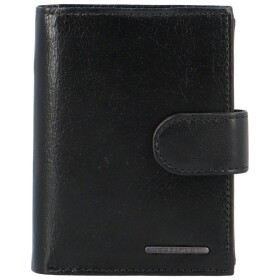 Pánská kožená peněženka na výšku Bellugio Kain, černá