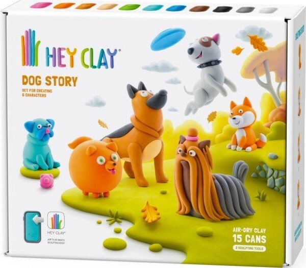 Hey Clay kreativní sadas - Dog story - TM Toys