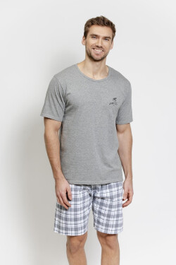 Pyžamo Taro 3583 Eliot kr/r S-2XL W26 tmavá melanž M