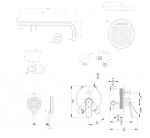 Kielle - Nefia Baterie pod omítku pro 2 spotřebiče, s příslušenstvím a s tělesem, chrom 20627SP20