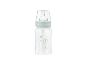 KikkaBoo Kojenecká láhev 240ml 3m+ Jungle King Mint (31302020130KB)