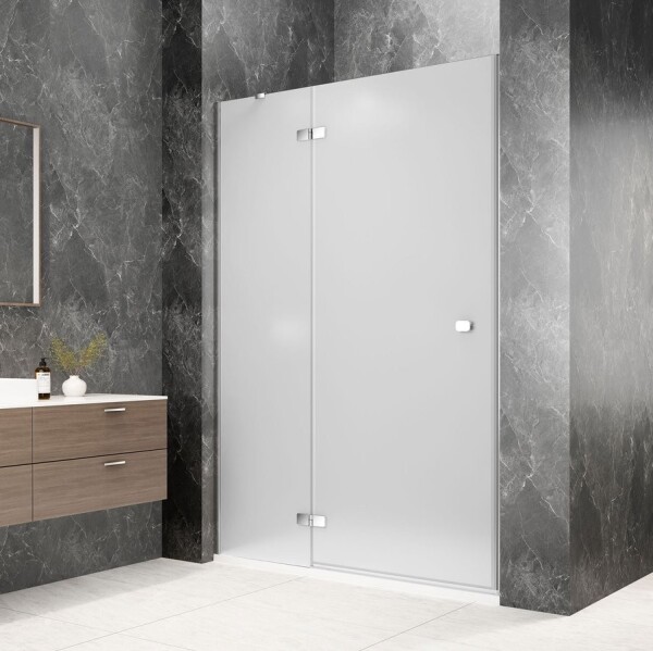POLYSAN - GLOBE CHROME sprchové dveře do niky 800, matné sklo, levé GB1080MLC