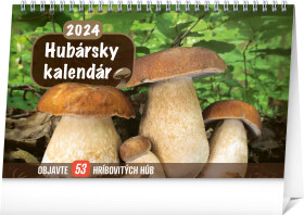 Presco Group Stolový Hubársky kalendár 2024 / 23.1 × 14.5 cm (PGS-32650-SK)