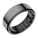 Colmi R12 vel. 9 19,1mm černá / Chytrý prsten / LED displej / Bluetooth 5.0 / 1ATM / výdrž 3-5 dní (R12 Black 9)