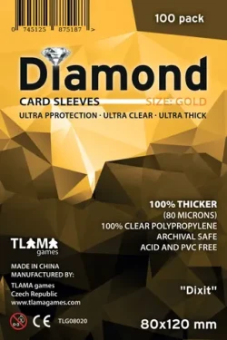 TLAMA games Obaly na karty Diamond Gold: "Dixit" (80x120 mm) (80 mikronů, 100 ks)