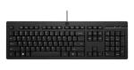 HP 125 černá / Drátová klávesnice / USB / UK layout (266C9A6#ABU)
