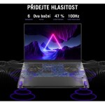 ASUS ROG Zephyrus G16 bílá / 16" OLED / Intel Core Ultra 9 185H 3.8GHz / 32GB / 2TB SSD / NV RTX4090 16GB / W11H (GU605MY-NEBULA033W)