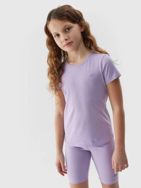 Dívčí hladké tričko 4F fialové