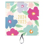 Busy B Nástěnný kalendář na 17 měsíců Floral 2024/25, multi barva, papír
