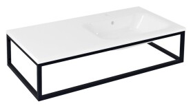 SAPHO - SKA konzole pod umyvadlo/desku 100x22x51cm, černá mat SKA810