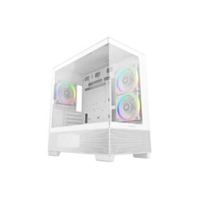 DEEPCOOL Case CG380 3F WH, mATX, ARGB, Průhledná bočnice, 3x120mm Fan, bílá EDF_1808058