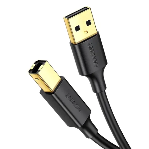 Ugreen US135 1,5 m černá / Kabel USB-A 2.0 (M) - USB-B 2.0 (M) / 480 Mb/s