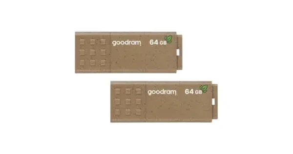 GOODRAM UME3 ECO 32GB hnědá (2ks) / Flash disk / USB-A 3.2 Gen1 / čtení: 60MBs / zápis: 20MBs (UME3-0320EFR11-2P)