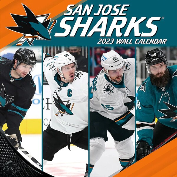 JF Turner Kalendář San Jose Sharks NHL 2023 Wall Calendar