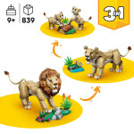 LEGO LEGO® Creator 3 v 1 31386 Divoká zvířata: Majestátní lev