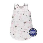 Bomimi Spací pytel 75cm / 3-12m, SRDÍČKA šedá (BO2314GRY034)