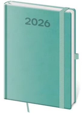 Diář 2026 týdenní A5 Print Pop - světle zelená