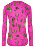 MTB dres CYCOLOGY Totally Cactus Pink, dámský, dlouhý rukáv