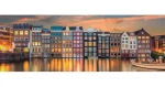 Clementoni Panoramatické PUZZLE Zářivý Amsterdam