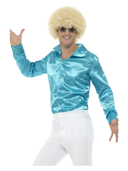 Smiffys.com Košile modrá 60. léta Velikost: L