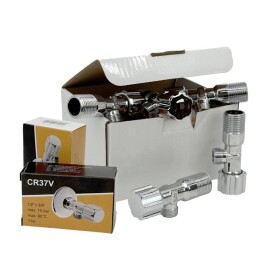 MEREO - Klum Ventil rohový, s vřetenem, pochr. mosaz, 1/2"x3/8" - 40ks CR37VAKCE