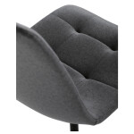 Jídelní židle, šedá, sametová látka, DCL-X7015 GREY2