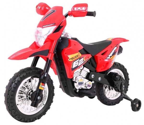 Mamido Dětská elektrická motorka Cross Force červená