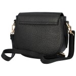 Módní dámská kožená crossbody kabelka Ingos, černá