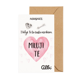 Náušnice - Miluji Tě - Albi