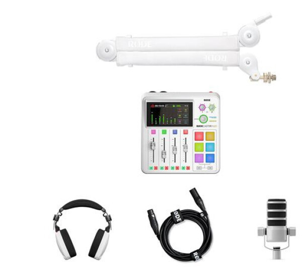 Rode Solo podcasting bundle - White