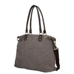 Trendy dámská textilní kabelka na rameno Petra, šedá