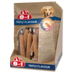 8IN1 Žvýkací pochoutka Triple Flavour / Žebírko / 6 ks / 113 g / Pro malé a střední psy (A4-144700)