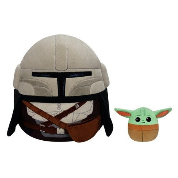 Squishmallows Star Wars - Mandalorian a Grogu 30 cm