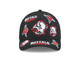 New Era Pánská kšiltovka Buffalo Sabres NHL 9FORTY M-Crown A-Frame Trucker All Over černá