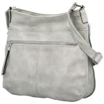 Stylová dámská koženková crossbody kabelka Folomija, šedá