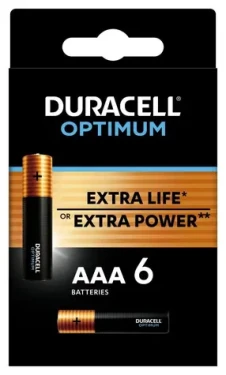 DURACELL - Optimum alkalická baterie mikrotužková AAA 6 ks (42392)