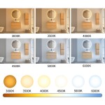 CERANO - Koupelnové LED zrcadlo Verido - Ø 90 CER-537370
