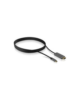 Icy Box IB-CB020-C kabel HDMI na USB-C 4K 1.8m černo-stříbrná (IB-CB020-C)