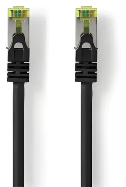 Nedis RJ45 - RJ45 černá / Patch kabel / CAT7 / S/FTP / 1 m / LSZH (CCGL85420BK10)