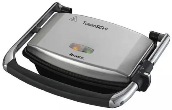 Ariete 1911-10 Toast Grill stříbrná / Sendvičovač / 1000W (Toast & Grill Slim 1911)