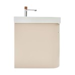 Koupelnová skříňka s umyvadlem a baterií SAT Fusion 77,5x43x45 cm pískově béžová mat SATFUSION80BEUBA SATFUSION80BEUBA