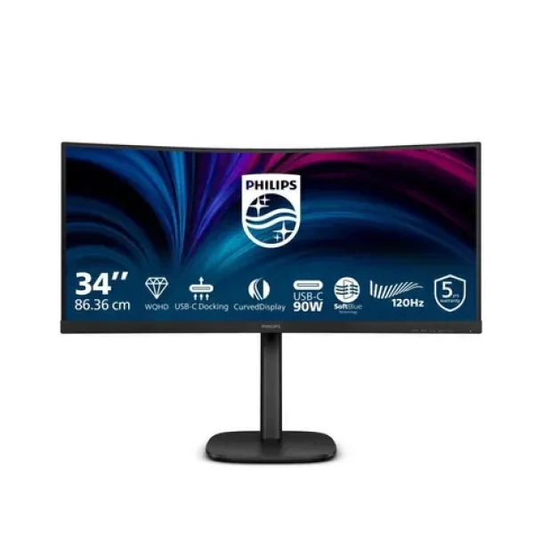 34" PHILIPS 34B2U3600C/00 / VA / 3440 x 1440 / 21:9 / 4ms / 300cd-m2 / 3500:1 / HDMI+DP+USB-C / VESA / Repro (34B2U3600C/00)