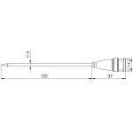 VOLTCRAFT Vpichovací sonda TPT-203 VC-8603635 -70 až 250 °C 100 mm, typ senzoru=Pt1000 Kalibrováno dlepodnikový standard bez certifikátu own