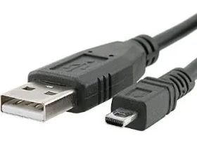 Sharkoon USB-A - Mini USB-B černý / Propojovací kabel / USB 2.0 / 3 m (4044951015580)