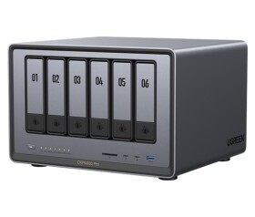UGREEN NASync DXP6800 Pro (10C/i5-1235U/4,4GHz/8GBRAM/6xSATA/2xM.2/2x10GbE/1xPCIe/2xTB/2xUSB2.0/2xUSB3.2/HDMI/SD) EDF_1146188