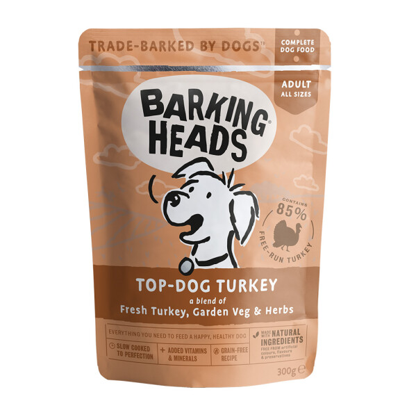 Barking Heads Top Dog Turkey kapsička 300g