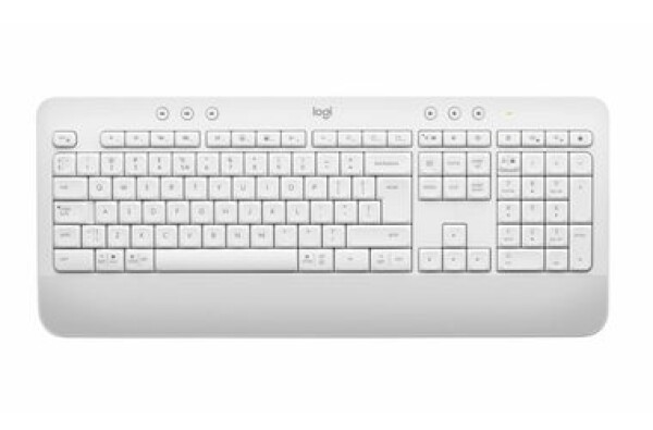 Logitech K650 bílá / Bezdrátová klávesnice / BT / USB / CZ Layout (920-010979)