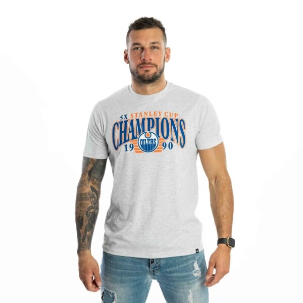 47 Brand Pánské Tričko Edmonton Oilers Stanley Cup Backer 47 ECHO Tee Velikost: