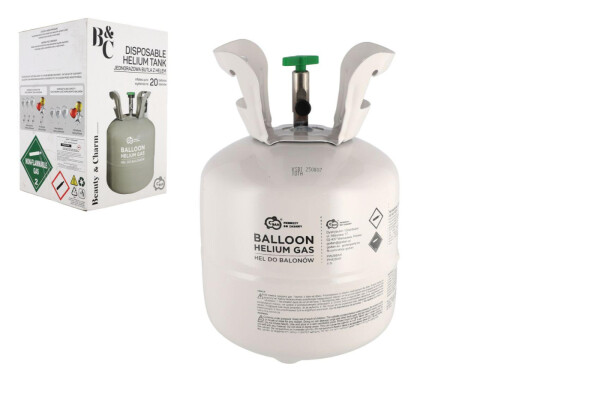 Helium na 20 balónků